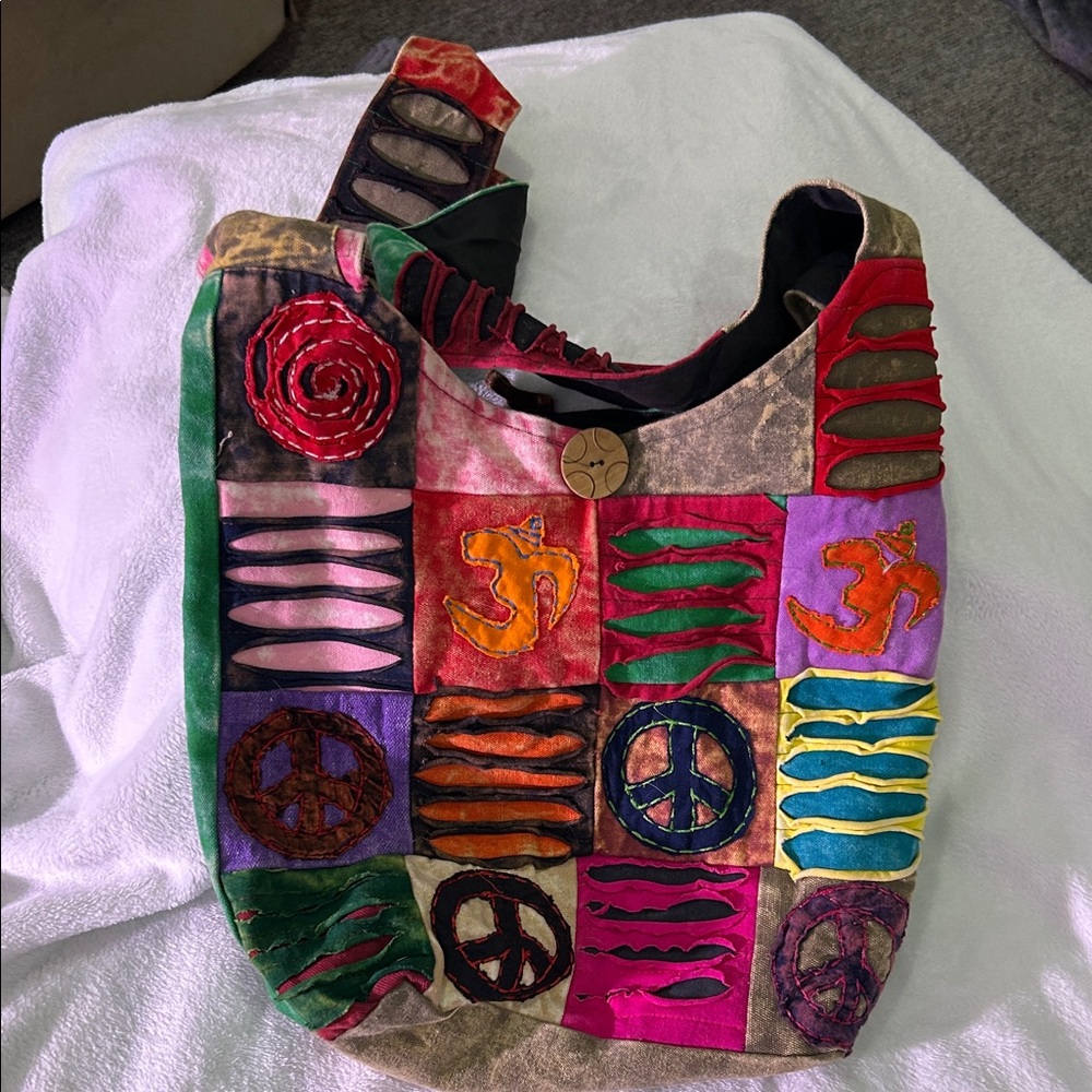 Colorful Patchwork Shoulder Bag